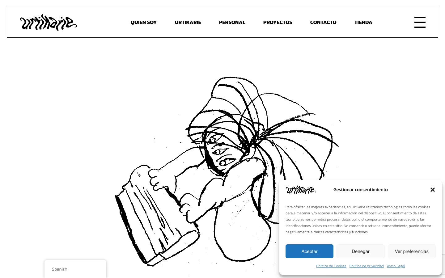 Web Urtikarie, arte y serigrafía